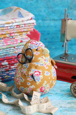 Load image into Gallery viewer, Chicken caddy: chicken pincushion softie
