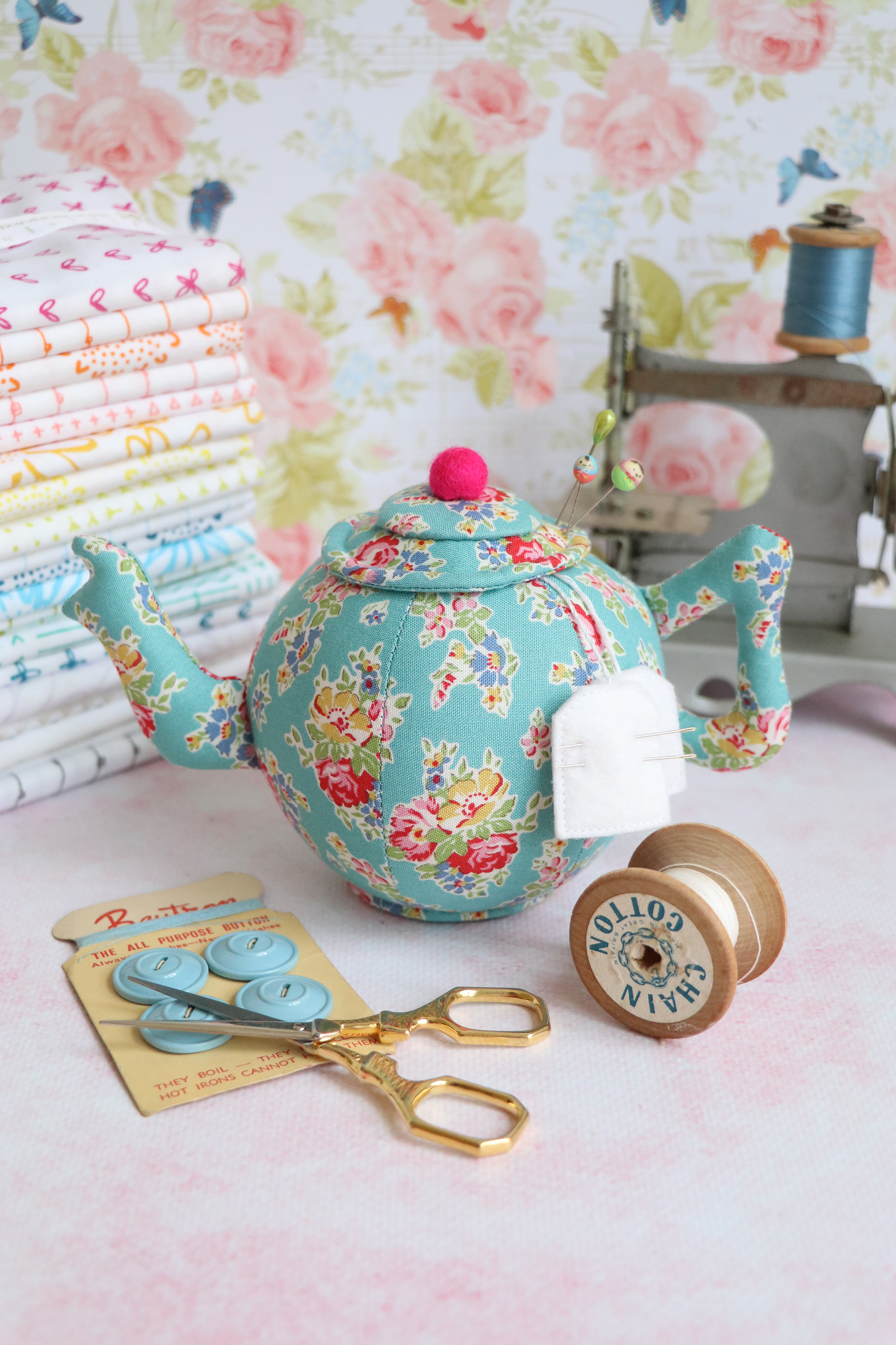 Teapot Pincushion sewing pattern