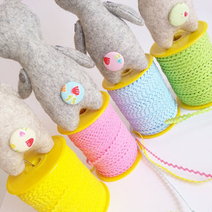 sewing pattern for small felt bunnies