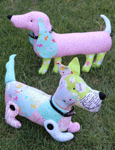 Sally & Smith : Sausage dog and Scotty Dog sewing pattern