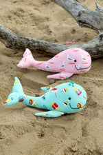 Load image into Gallery viewer, Pin Whale: whale pincushion sewing pattern
