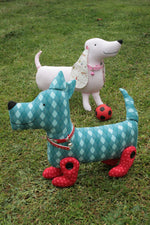 Load image into Gallery viewer, Sally &amp; Smith : Sausage dog and Scotty Dog sewing pattern
