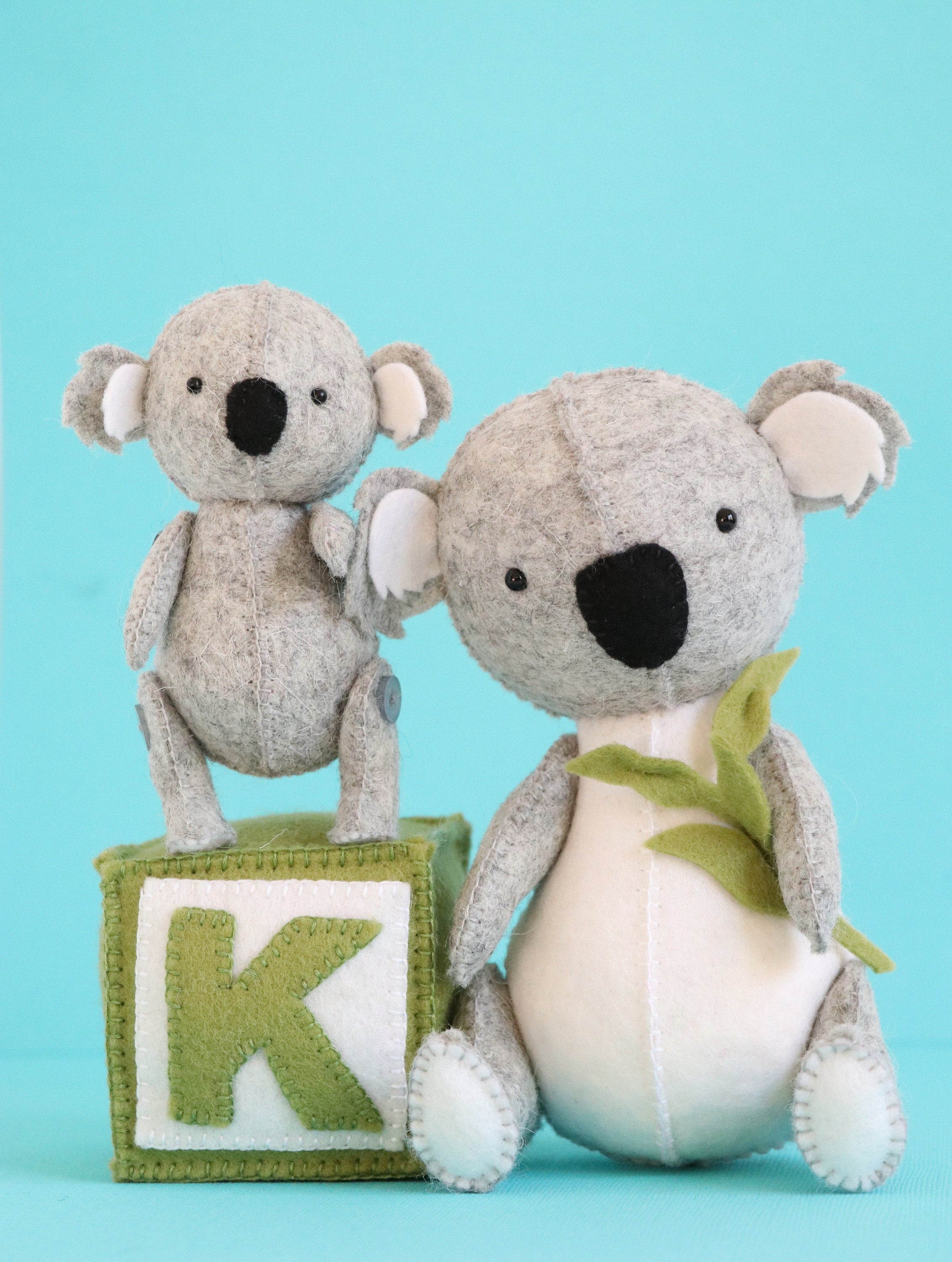 K is for Koala: koala sewing pattern