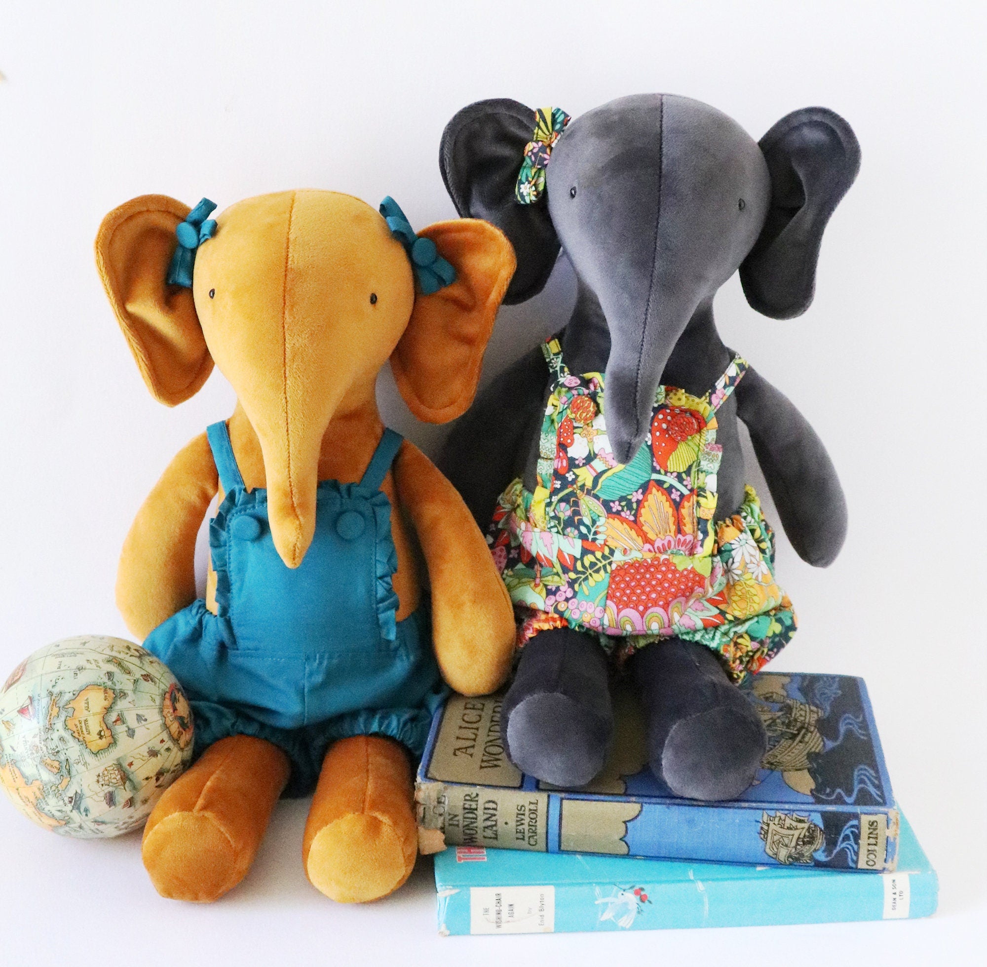 Elephant Stuffed Animal Doll Sewing Pattern / Soft Toy Digital PDF Download  -  Denmark