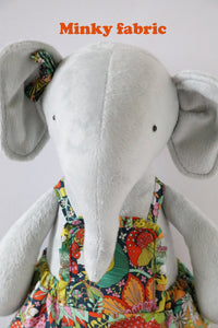 Sunday best: elephant sewing pattern with romper