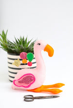 Load image into Gallery viewer, Flamboyance: Flamingo pin cushion sewing pattern.
