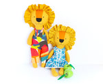 Load image into Gallery viewer, Dandy Lions: Lion sewing pattern with clothes
