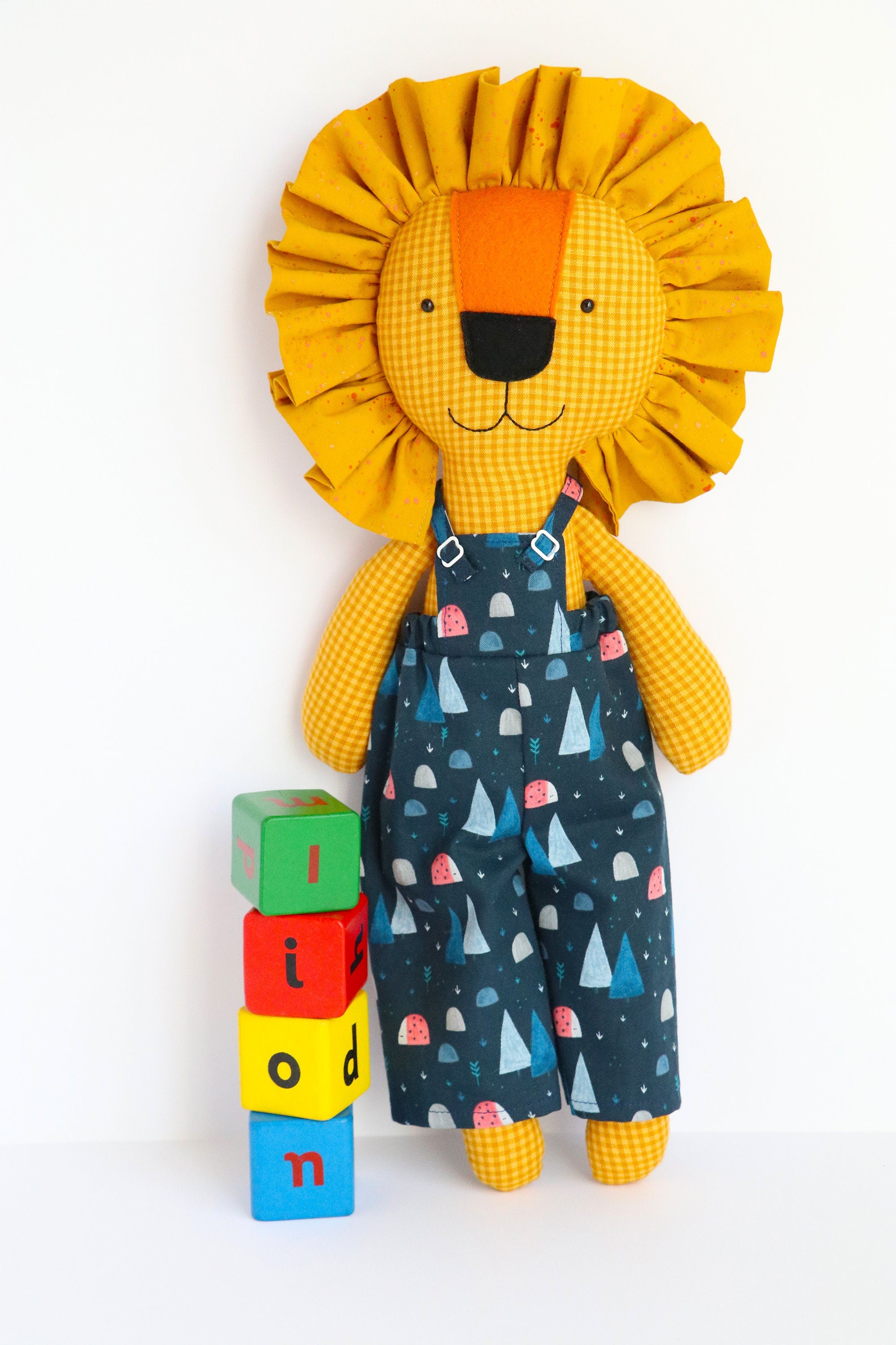Dandy Lions: Lion sewing pattern with clothes