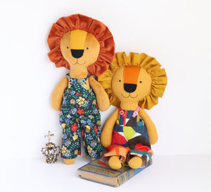 Dandy Lions: Lion sewing pattern with clothes