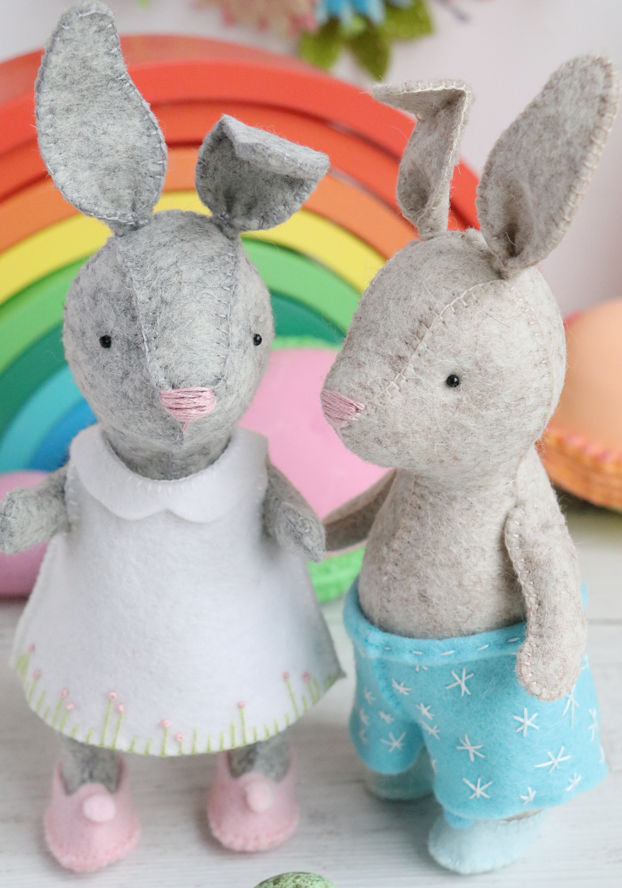 Monty & June: Rabbit sewing pattern