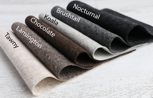 Felt : 100% pure new wool felt sheets