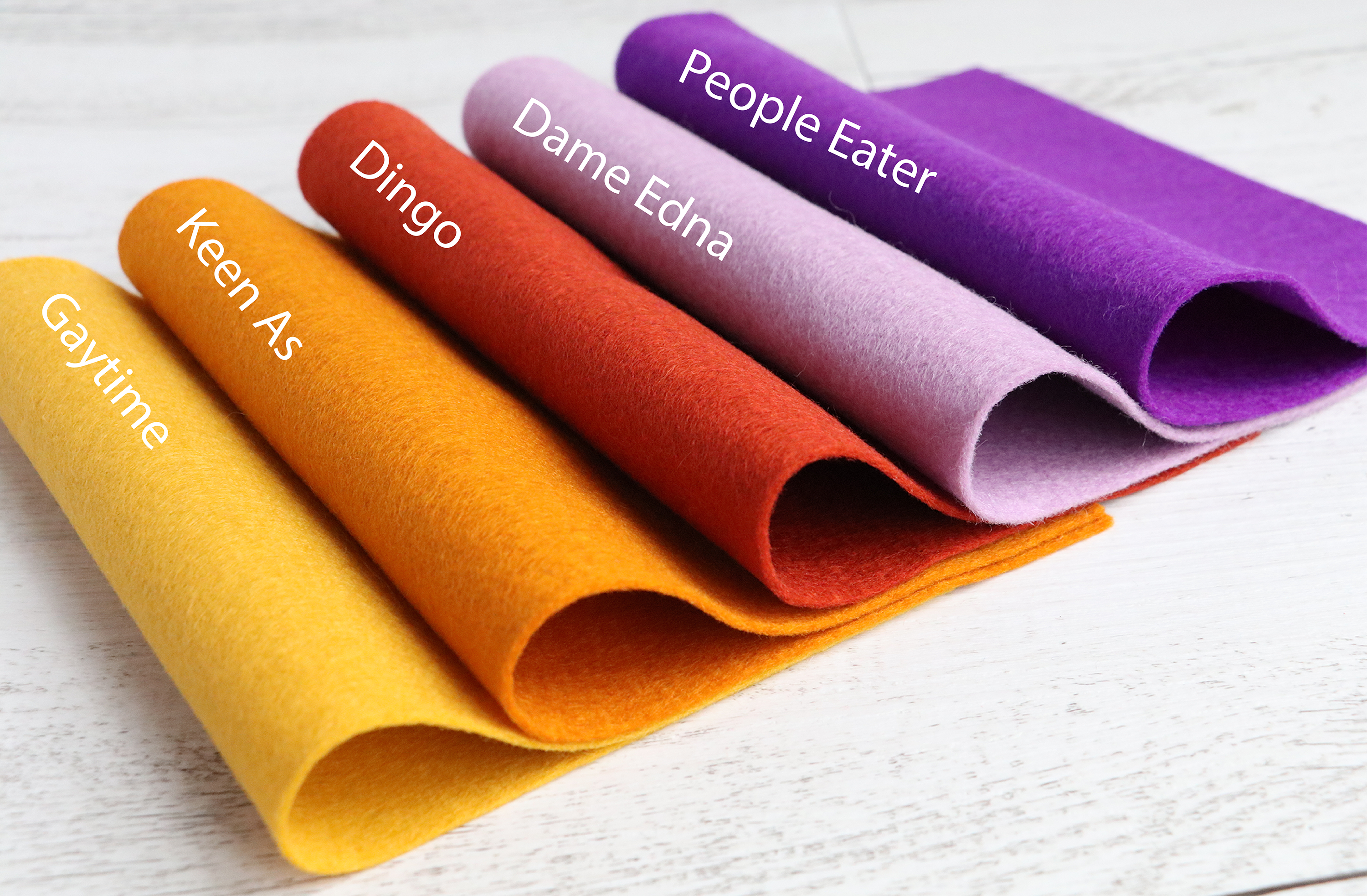 Felt : 100% pure new wool felt sheets