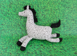 Load image into Gallery viewer, Zorse : Zebra horse sewing pattern, soft toy pattern.
